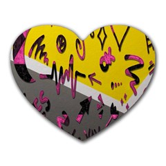 Doodles,gray Heart Mousepads by nateshop