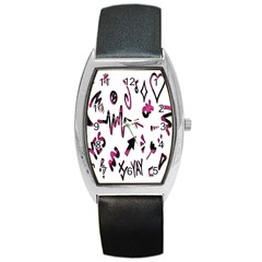 Doodles Barrel Style Metal Watch by nateshop