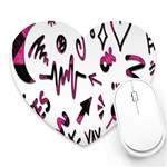 Doodles Heart Mousepads Front