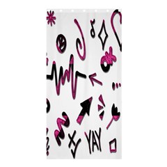 Doodles Shower Curtain 36  X 72  (stall) 