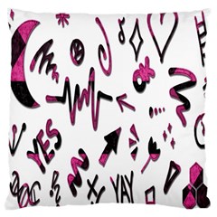 Doodles Large Cushion Case (one Side) by nateshop