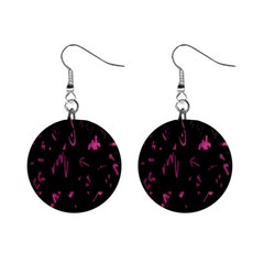 Doodles-black Mini Button Earrings by nateshop