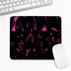 Doodles-black Large Mousepads by nateshop