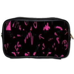 Doodles-black Toiletries Bag (two Sides) by nateshop