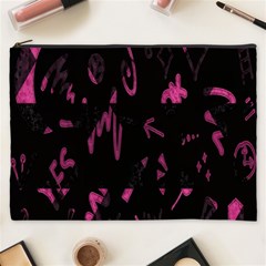 Doodles-black Cosmetic Bag (xxxl) by nateshop