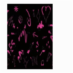 Doodles-black Small Garden Flag (two Sides) by nateshop