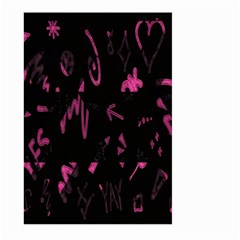 Doodles-black Large Garden Flag (two Sides)