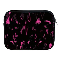 Doodles-black Apple Ipad 2/3/4 Zipper Cases by nateshop