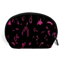 Doodles-black Accessory Pouch (large) by nateshop