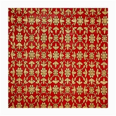 Gold-red Flower Medium Glasses Cloth (2 Sides) by nateshop