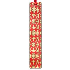 Gold-red Flower Large Book Marks by nateshop