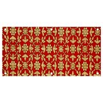 Gold-red Flower Banner and Sign 4  x 2  Front