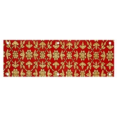 Gold-red Flower Banner And Sign 6  X 2 