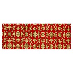 Gold-red Flower Banner And Sign 8  X 3  by nateshop