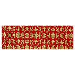 Gold-red Flower Banner And Sign 12  X 4 