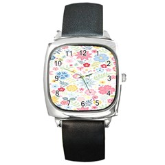 Graphic Art 002 Square Metal Watch by nateshop