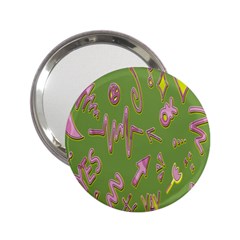 Green Yes Pink 2 25  Handbag Mirrors by nateshop