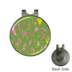 Green Yes Pink Hat Clips With Golf Markers by nateshop