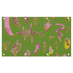 Green Yes Pink Banner And Sign 7  X 4 