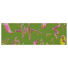 Green Yes Pink Banner And Sign 9  X 3 