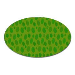 Green-apples Oval Magnet by nateshop