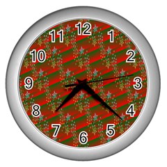 Holidays Wall Clock (silver) by nateshop