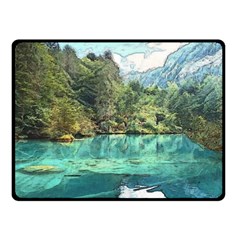 Blausee Naturpark - Switzerland Fleece Blanket (small) by ConteMonfrey