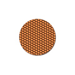 Cute Pumpkin Black Small Golf Ball Marker by ConteMonfrey