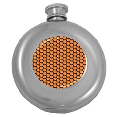 Cute Pumpkin Black Small Round Hip Flask (5 Oz) by ConteMonfrey