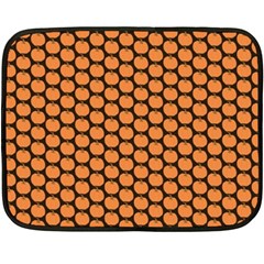 Cute Pumpkin Black Small Double Sided Fleece Blanket (mini)  by ConteMonfrey