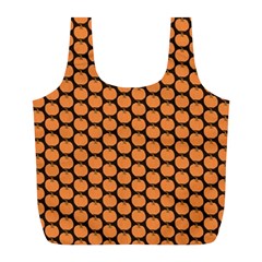 Cute Pumpkin Black Small Full Print Recycle Bag (l) by ConteMonfrey