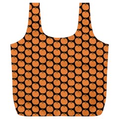 Cute Pumpkin Black Small Full Print Recycle Bag (xl) by ConteMonfrey