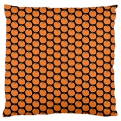 Cute Pumpkin Black Small Large Flano Cushion Case (one Side) by ConteMonfrey