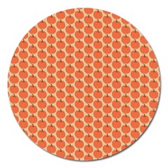 Cute Pumpkin Small Magnet 5  (round) by ConteMonfrey