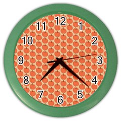 Cute Pumpkin Small Color Wall Clock by ConteMonfrey