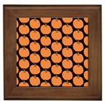 Black And Orange Pumpkin Framed Tile Front