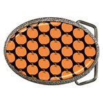 Black And Orange Pumpkin Belt Buckles Front