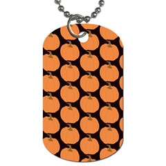 Black And Orange Pumpkin Dog Tag (One Side)