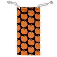 Black And Orange Pumpkin Jewelry Bag