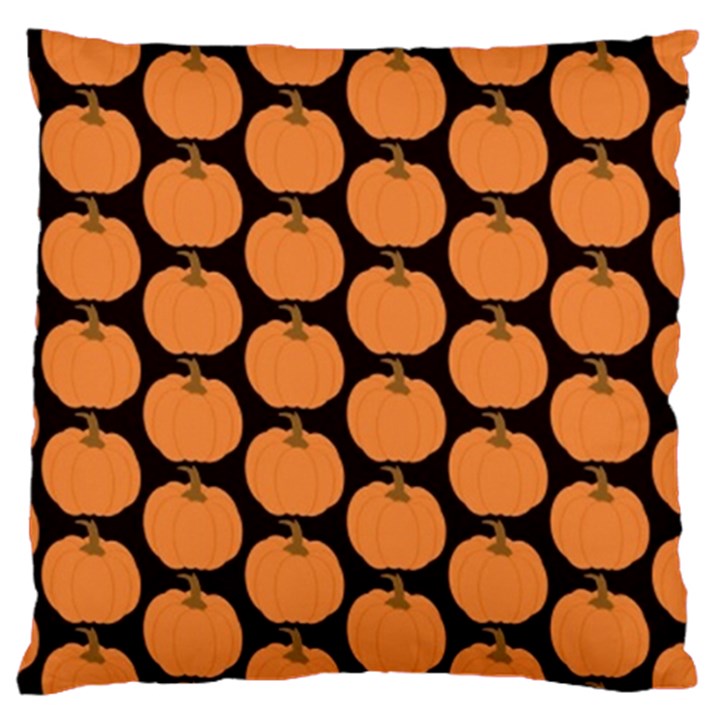 Black And Orange Pumpkin Large Cushion Case (One Side)