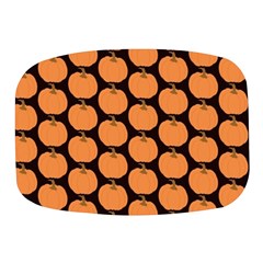 Black And Orange Pumpkin Mini Square Pill Box