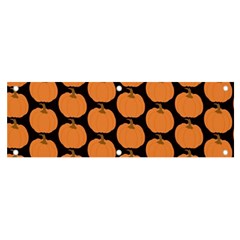 Black And Orange Pumpkin Banner and Sign 6  x 2 