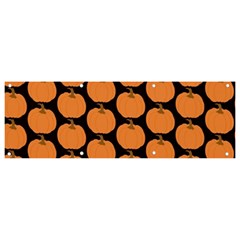 Black And Orange Pumpkin Banner and Sign 9  x 3 