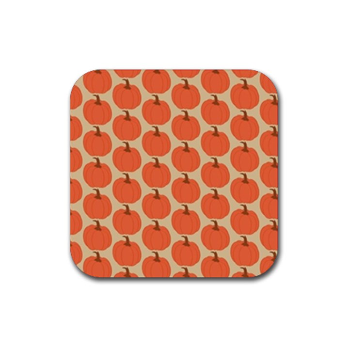 Cute Pumpkin Rubber Coaster (Square)