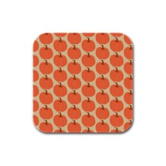 Cute Pumpkin Rubber Square Coaster (4 Pack) by ConteMonfrey