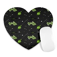 Halloween - The Witch Is Back   Heart Mousepads by ConteMonfrey