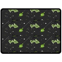 Halloween - The Witch Is Back   Fleece Blanket (large)  by ConteMonfrey