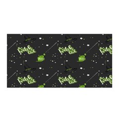 Halloween - The Witch Is Back   Satin Wrap 35  X 70  by ConteMonfrey