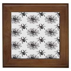 Spider Web - Halloween Decor Framed Tile by ConteMonfrey