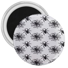 Spider Web - Halloween Decor 3  Magnets by ConteMonfrey